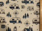 Preview: Canvas | Wohnwagen & Camping| blau, beige