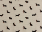 Preview: Canvas | Dackel | creme, schwarz, braun