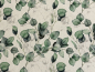 Preview: Canvas | Eukalyptus | offwhite, grün