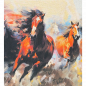 Preview: Dekostoff Gobelin Panel Pferd - Panel 45