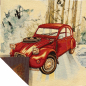 Preview: Dekostoff Gobelin Panel Oldtimer Rot - Panel 23