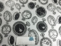 Preview: Beschichtete Baumwolle Uhr Bunt Nr 1763