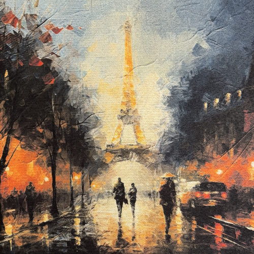 Lichter von Paris | Kissenpanel