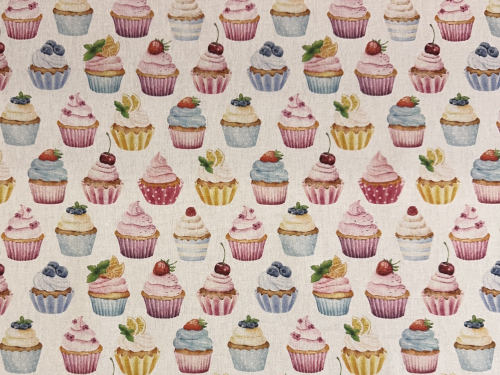 Canvas | Cupcake | offwhite, mehrfarbig