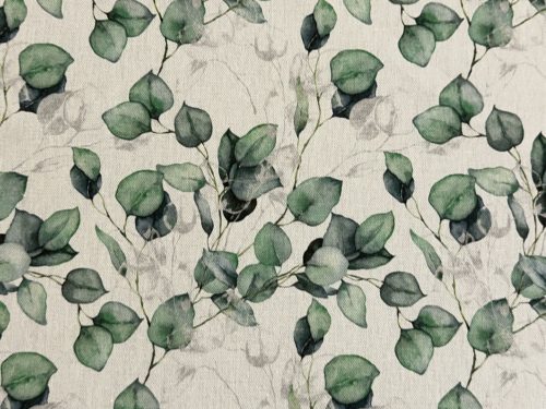 Canvas | Eukalyptus | offwhite, grün