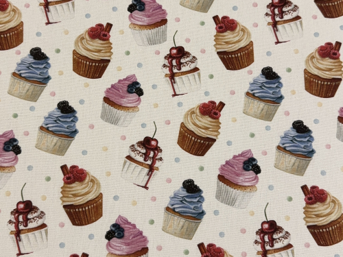 Canvas | Cupcake Konfetti | offwhite, mehrfarbig