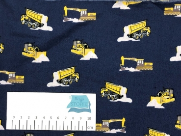 Baumwoll-Stoff Kipplader Marine Bunt Nr 3581