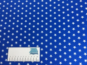 Baumwoll-Stoff Sterne Blau Nr 358