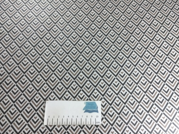 Beschichtete Baumwolle Retro Braun Bunt Nr 2565