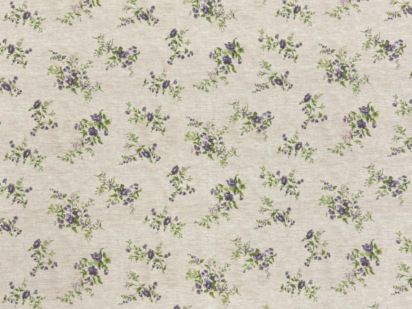 Schwere Baumwolle Blume Beige Bunt Nr 4766