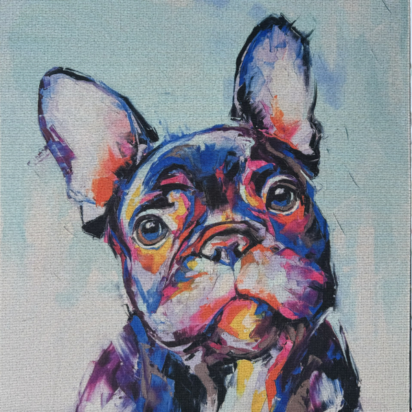 Dekostoff Gobelin Panel Hund- Panel 31