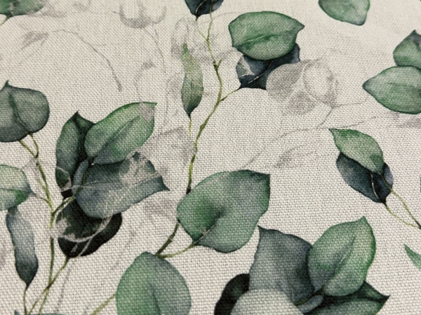 Canvas | Eukalyptus | offwhite, grün