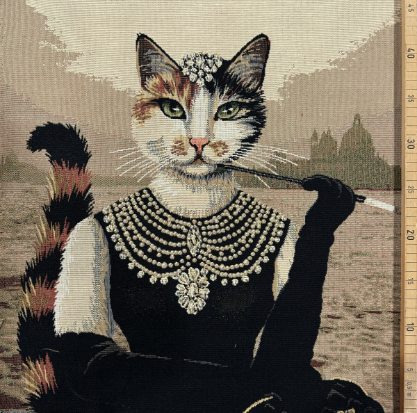 Dekostoff Gobelin Panel Katze - Panel 52