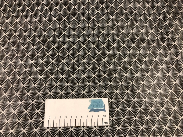 Beschichtete Baumwolle Retro Schwarz Bunt Nr 3213