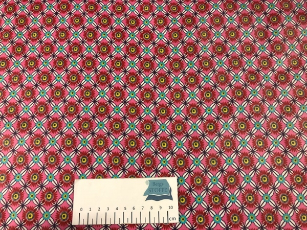 Beschichtete Baumwolle Rosa Bunt Nr 3218
