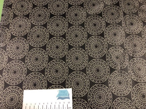 Beschichtete Baumwolle Dunkelgrau Bunt Nr 3227
