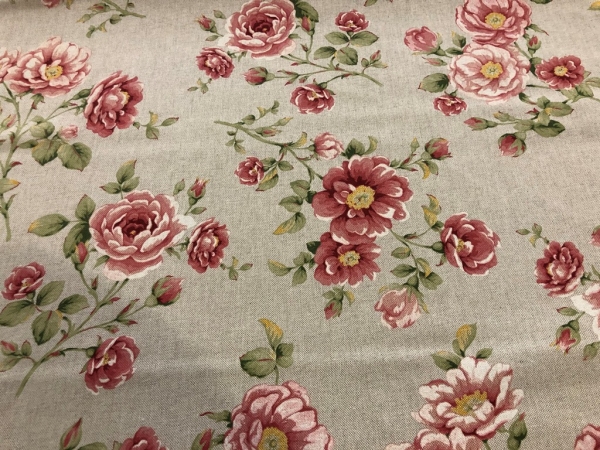 Schwere Baumwolle Stoff Blume Bunt Nr 4345