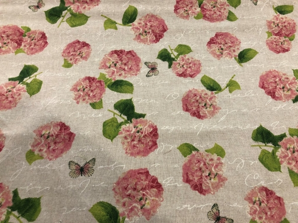 Schwere Baumwolle Stoff Blume Bunt Nr 4346
