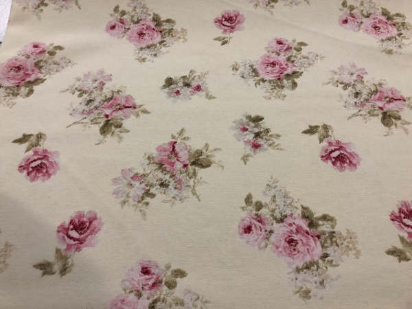 Schwere Baumwolle Stoff Blume Bunt Nr 4347