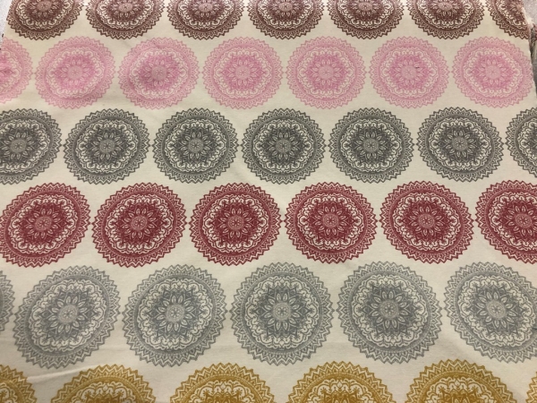 Schwere Baumwolle Stoff Mandala Bunt Nr 4377