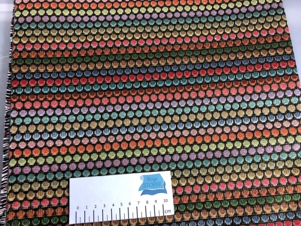 Gobelinstoff Punkte Bunt Nr 3271