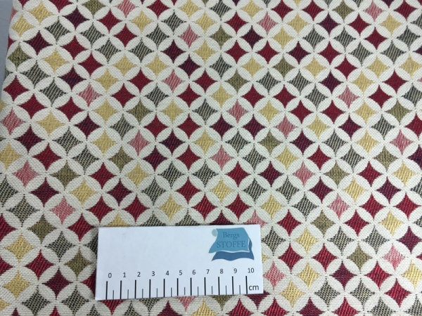 Gobelinstoff Creme Bunt Nr 3128