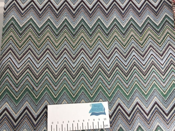 Gobelinstoff Blau Bunt Nr 3133