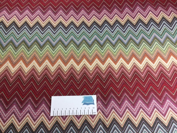 Gobelinstoff Grün/Bordo Bunt Nr 3134