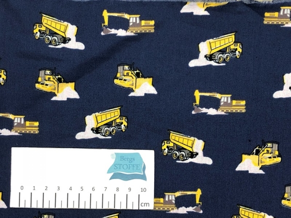 Baumwoll-Stoff Kipplader Marine Bunt Nr 3581