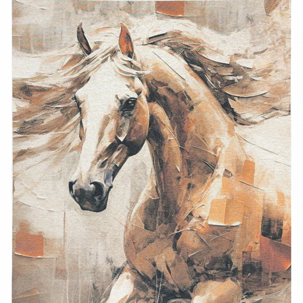 Dekostoff Gobelin Panel Pferd- Panel 44