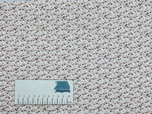 Baumwoll-Stoff Iglu Rosa Bunt Nr 4184