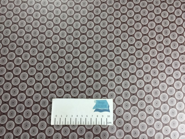 Beschichtete Baumwolle Retro Braun Bunt Nr 2354