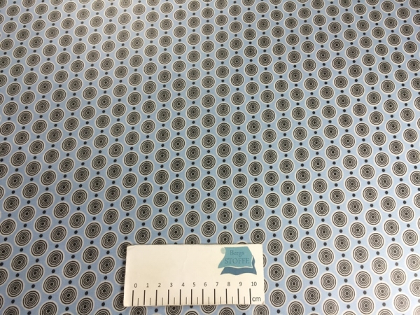 Beschichtete Baumwolle Retro Blau Bunt Nr 2355