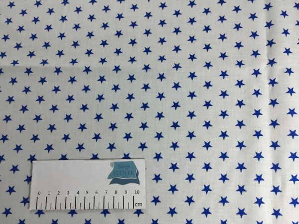 Baumwoll-Stoff Sterne Blau Nr 362