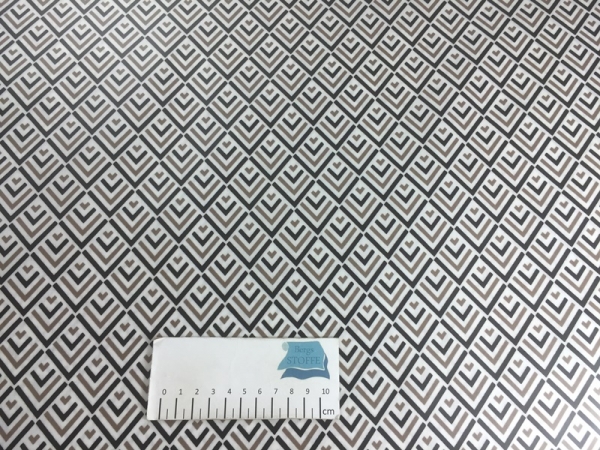 Beschichtete Baumwolle Retro Braun Bunt Nr 2565