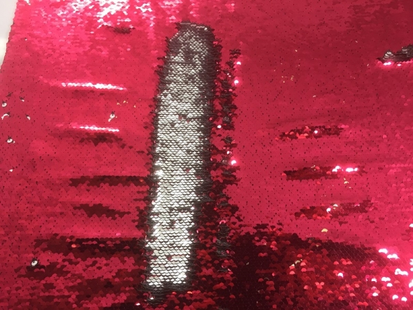 Wendepaillettenstoff Farbe Pink
