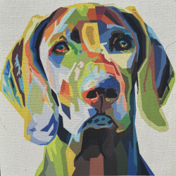 Dekostoff Gobelin Panel Hund - Panel 48