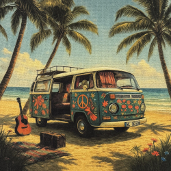 Bus am Strand - Panel 75
