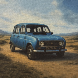 Auto im Ödland - Panel 87