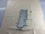 Wendepaillettenstoff Farbe Creme