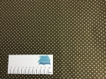 Baumwolle Punkte Braun 2mm