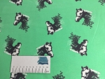 Jersey Baumwoll-Stoff Pferde Mint Nr 269